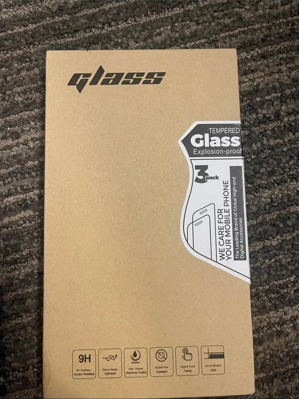 Tempered Glass Screen Protector Kit - Clear White 2pc IPhone 12 mini P4